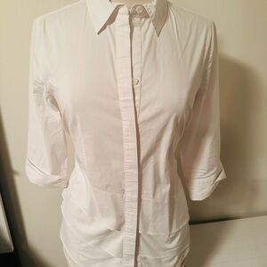 Chico's White Button-Up Blouse